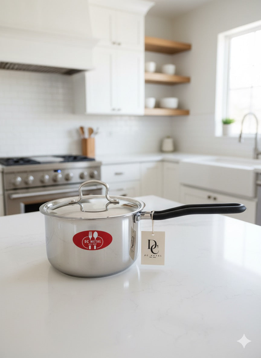 Triply Stainless Steel Saucepan – Durable, Even-Heating Cookware for Effortless Cooking