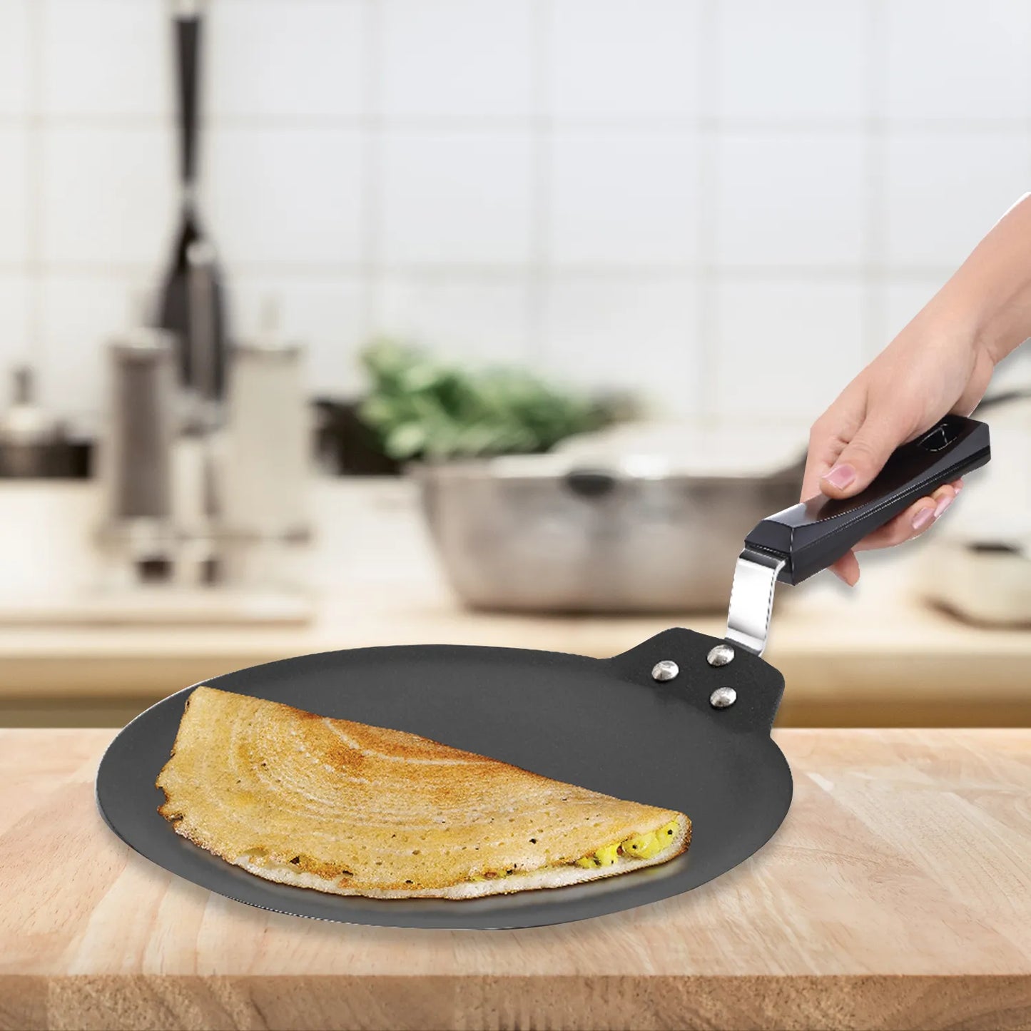 Induction Compatible Nonstick Dosa Tava 30 cm (INDT30)