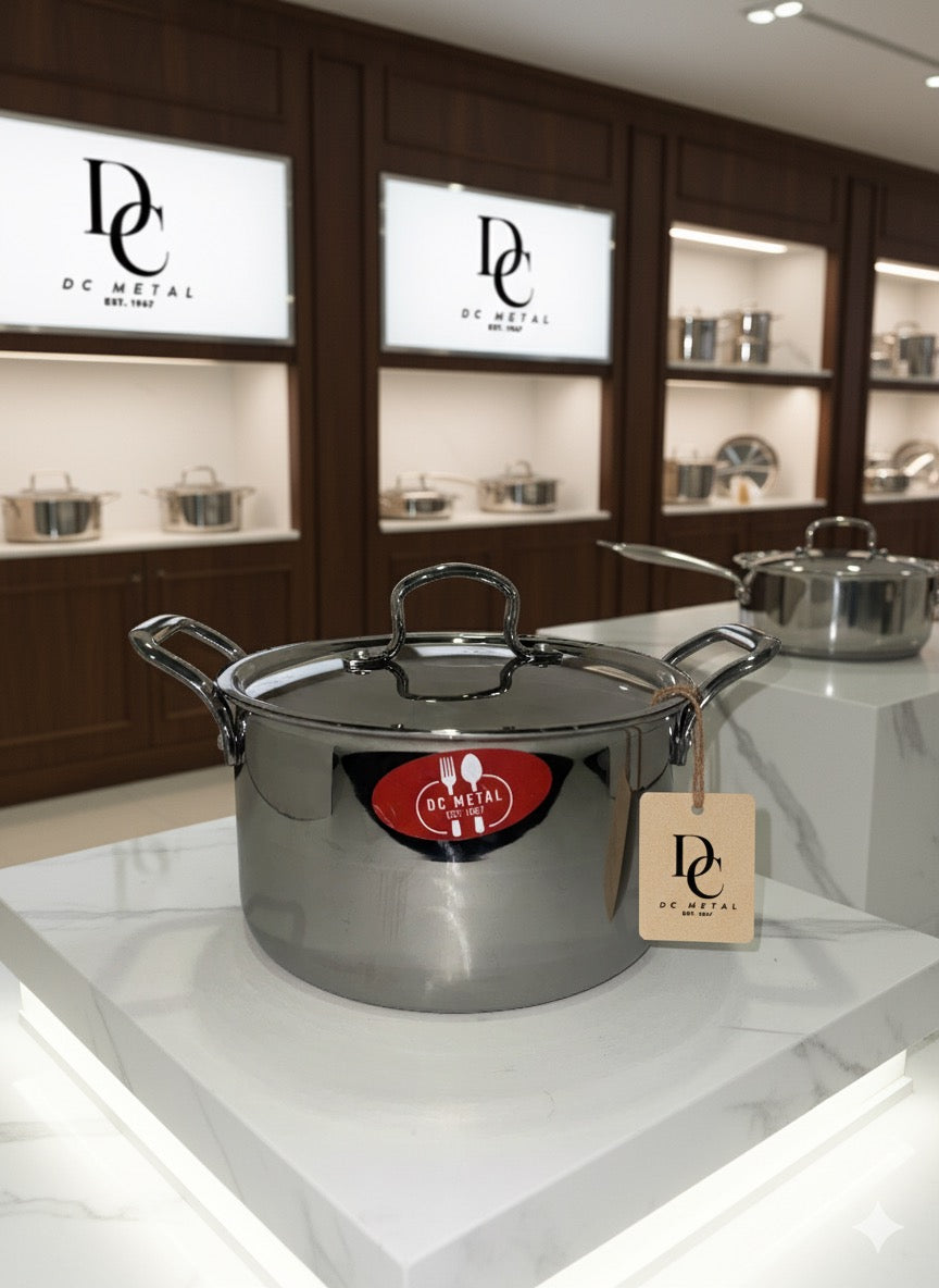 Premium Triply Stainless Steel Casserole Set – Durable, Even-Heating Cookware for Everyday Use