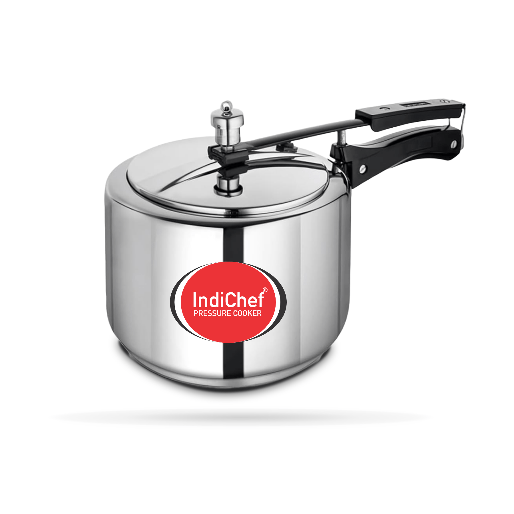 IndiChef Plain Stainless Steel Induction Base Pressure Cooker